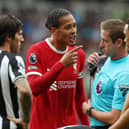 Virgil van Dijk’s red card against Newcastle was his first in a Liverpool shirt.