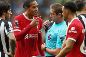 Virgil van Dijk’s red card against Newcastle was his first in a Liverpool shirt.