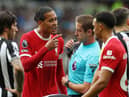 Virgil van Dijk’s red card against Newcastle was his first in a Liverpool shirt.