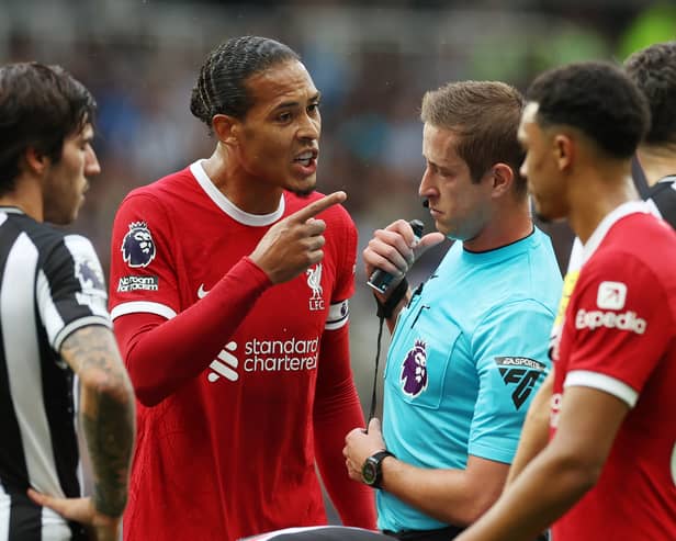 Virgil van Dijk’s red card against Newcastle was his first in a Liverpool shirt.