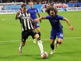 Marc Cucurella in action for Chelsea against Newcastle United.  