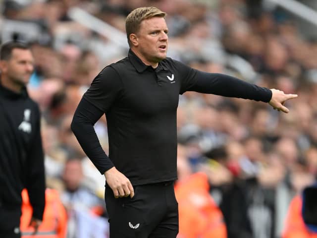 Newcastle United head coach Eddie Howe