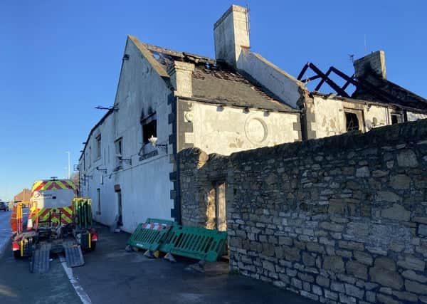 The Whitburn Lodge after the fire in January 2023. Photo: NationalWorld.