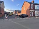 A crdon was put in place following the collision on Fitzpatrick Place. Photo: Liam Walker.