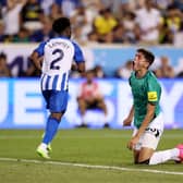 Ben Parkinson of Newcastle United reacts after a chan during the Premier League Summer Series match between Brighton & Hove Albion and Newcastle United at Red Bull Arena on July 28, 2023 in Harrison, New Jersey. (Photo by Tim Nwachukwu/Getty Images for Premier League)