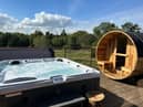 Hot tub and sauna on private terrace 