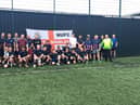 The charity match raised £4,000 for the Alzheimer’s Society.