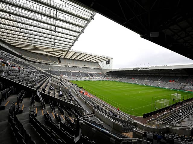 General view before the Premier League match between Newcastle United and Liverpool FC at St. James Park on August 27, 2023 in Newcastle upon Tyne, England. (Photo by Andrew Powell/Liverpool FC via Getty Images)