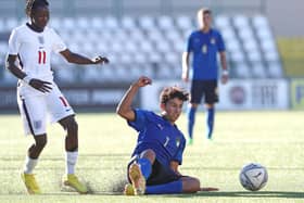 Trevan Sanusi in action for England under-16 (Image: Getty Images)