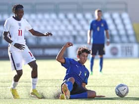 Trevan Sanusi in action for England under-16 (Image: Getty Images)