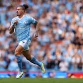 Kalvin Phillips in action for Manchester City.  
