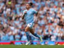 Kalvin Phillips in action for Manchester City.  