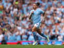 Kalvin Phillips in action for Manchester City.  