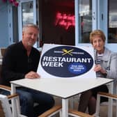 Mark Deakin and Dame Norma Redfearn launch North Tyneside Restaurant Week.