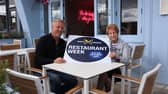Mark Deakin and Dame Norma Redfearn launch North Tyneside Restaurant Week.