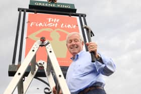 Sir Brendan Foster CBE at The Finish Line. 