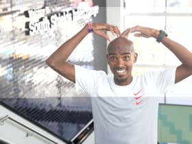 Sir Mo Farah at South Shields Interchange.