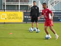 Jewison Bennette training ahead of Costa Rica's upcoming international fixtures