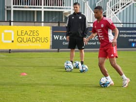 Jewison Bennette training ahead of Costa Rica's upcoming international fixtures