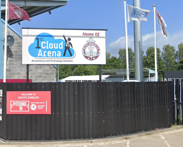 The 1st Cloud Arena, home of South Shields FC. Photo: Google Maps.