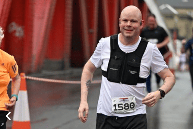 Daniel taking part in the Gateshead half marathon. Photo: Other 3rd Party