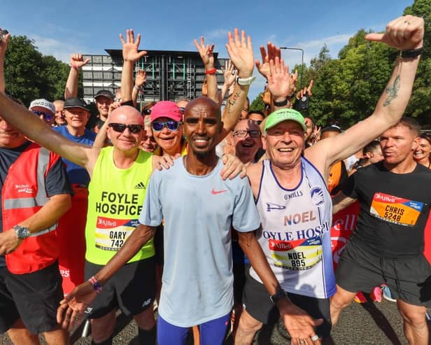  Sir Mo Farah with fellow runners
Credit: North East News and pictures