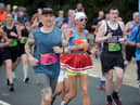 Great North Run 2023 runners head down the John Reid Road with the finish line almost in site.Credit: Stu Norton