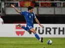 Sandro Tonali in action for Italy against North Macedonia.