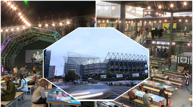 Newcastle United’s proposed new fan zone.  