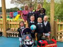 From left to right: Executive headteacher Marie Graham and head of school Anna Tumelty with pupils of St Mary’s Catholic Primary School in Jarrow.Credit: SASS Media