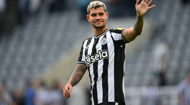 Bruno Guimaraes will be hoping to impress for Newcastle United v Brentford as he scored two goals the last time The Bees visited St James’ Park. (Getty Images)