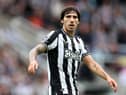 Sandro Tonali was forced to withdraw from Italy’s game against Ukraine with injury. (Getty images)
