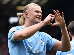 Manchester City striker Erling Haaland is the EA Sports FC 24 cover star. 
