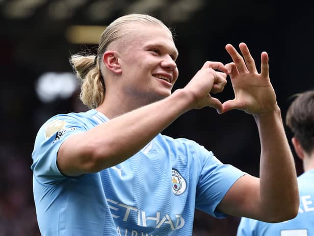 Manchester City striker Erling Haaland is the EA Sports FC 24 cover star. 