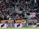 Newcastle United celebrate scoring Callum Wilson’s goal in the 1-0 win over Brentford on Saturday  (Photo by George Wood/Getty Images)