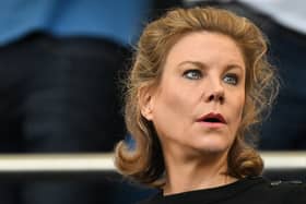 Newcastle United’s English minority owner Amanda Staveley attends the English Premier League football match between Brighton and Hove Albion and Newcastle United at the American Express Community Stadium in Brighton, southern England on September 2, 2023. (Photo by GLYN KIRK/AFP via Getty Images)