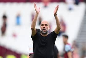 Manchester City head coach Pep Guardiola.  