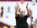 Manchester City head coach Pep Guardiola.  
