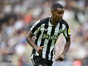 Alexander Isak in action for Newcastle United.  