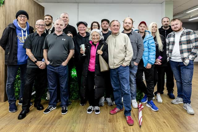 The opening celebrations for Emmaus North East's new flagship store, Lucie's Legacy in Jarrow. Credit - Paul Alexander Knox 