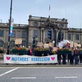 Mothers Rebellion protested in South Shields this weekend.