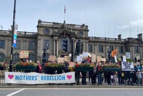 Mothers Rebellion protested in South Shields this weekend.