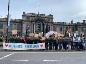 Mothers Rebellion protested in South Shields this weekend.