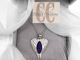 Memorial necklace created by CarlyCredit: Carly's Creations