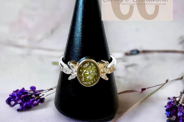 Memorial ring created by CarlyCredit: Carly's Creations