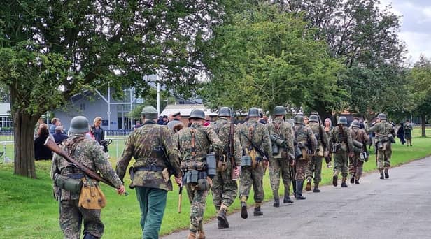 Eastern Front Living History Group’s battle re-enactments at the popular 1940s festival.