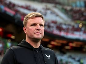 Newcastle United head coach Eddie Howe.  (Photo by Emilio Andreoli/Getty Images)
