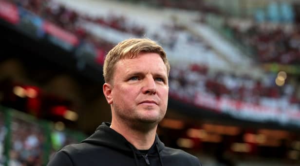 Newcastle United head coach Eddie Howe.  (Photo by Emilio Andreoli/Getty Images)
