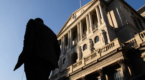The Bank of England has announced a new interest base rate after an unexpected drop in inflation. (Credit: Getty Images)
