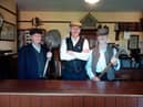 Retired Metro drivers Bob Blackburn, Michael Bushby and Ian Jefferson pictured at Beamish Museum in Country Durham.
